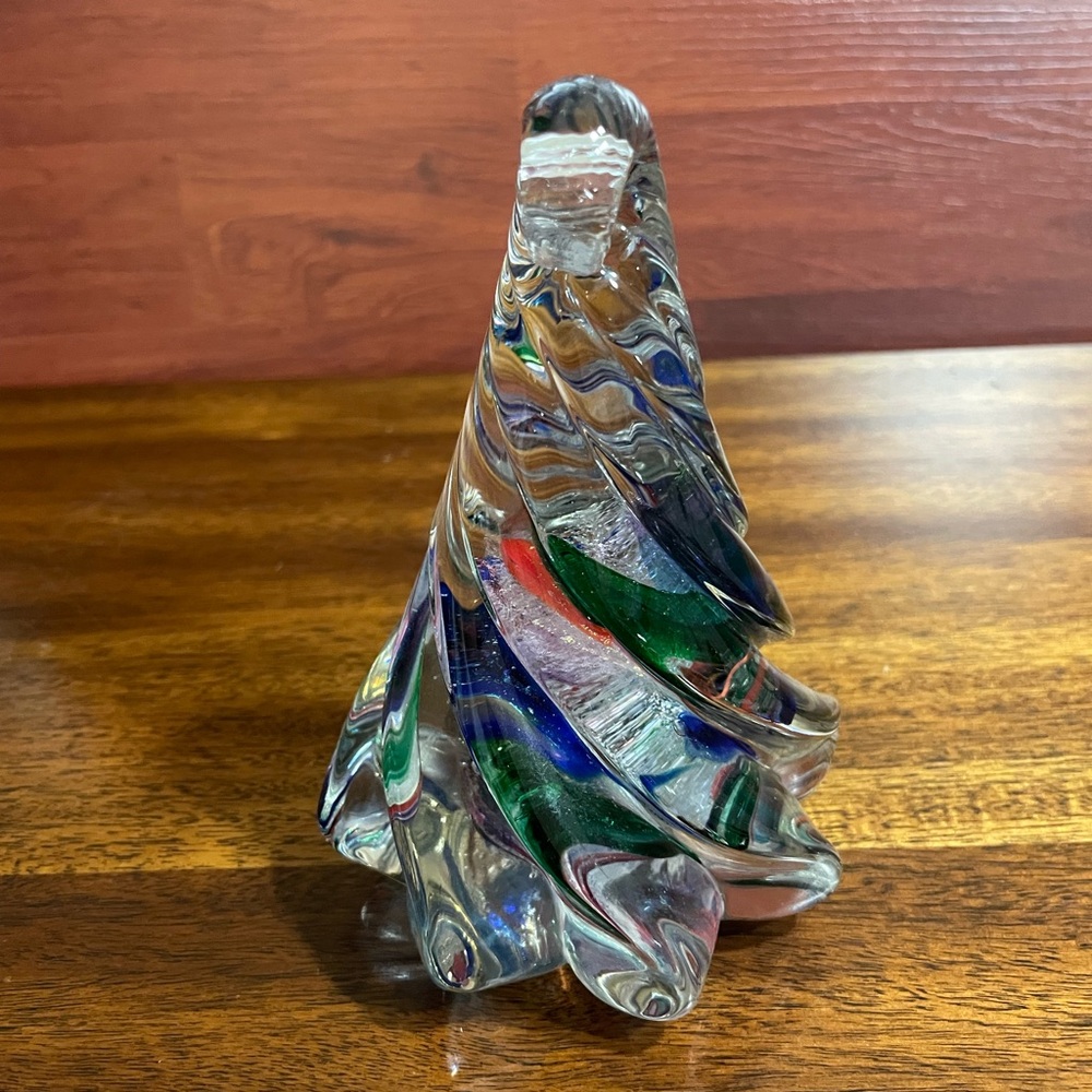 Goldhagen Art Glass shaped Twisted Glass Art Piece